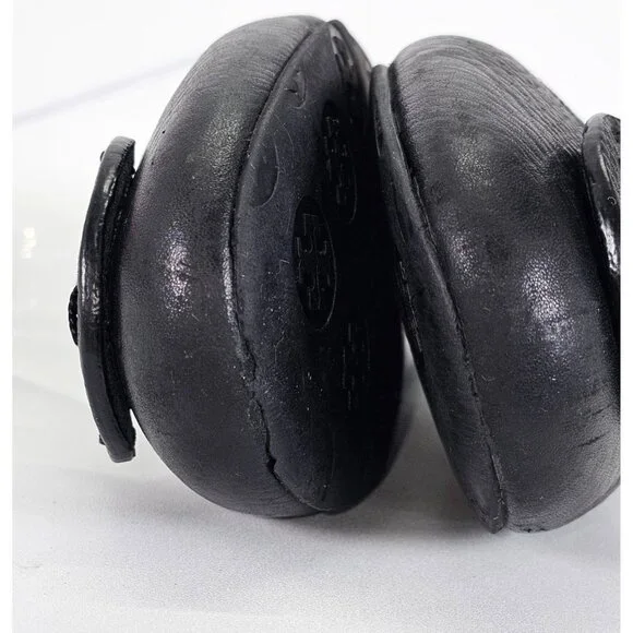 Tory Burch Women's Black Leather Ballet Flat Minnie Travel Flats Size 8 - Picture 3 of 14